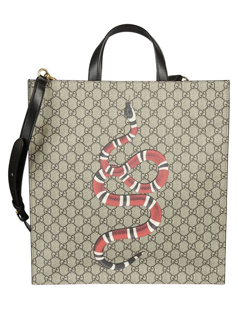 gucci snakeskin tote